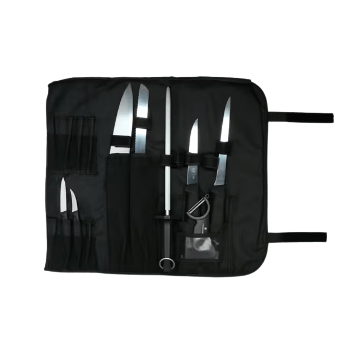 Estuche Negro para Chef con 9 Piezas Diversas